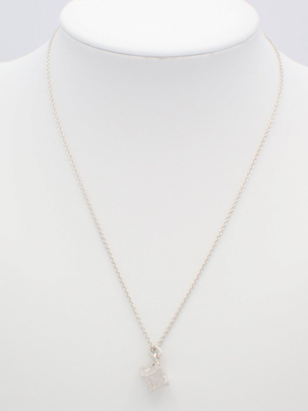 Tiffany & Co. Atlas Cube Necklace 925